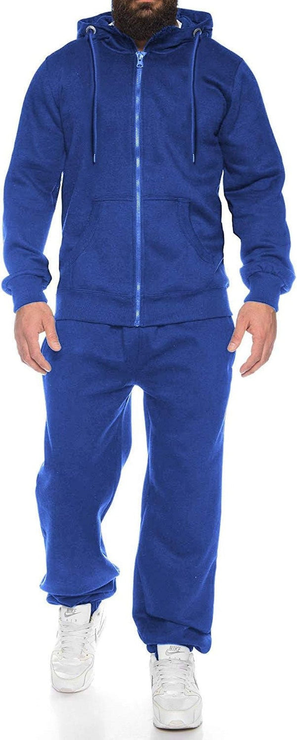 Men’s 2 Piece Tracksuit Set – Full Zip Hoodie & Sweatpants (S–4XL) - elev8life