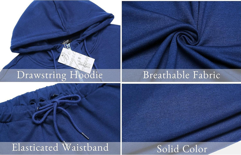 Men’s 2 Piece Tracksuit Set – Full Zip Hoodie & Sweatpants (S–4XL) - elev8life