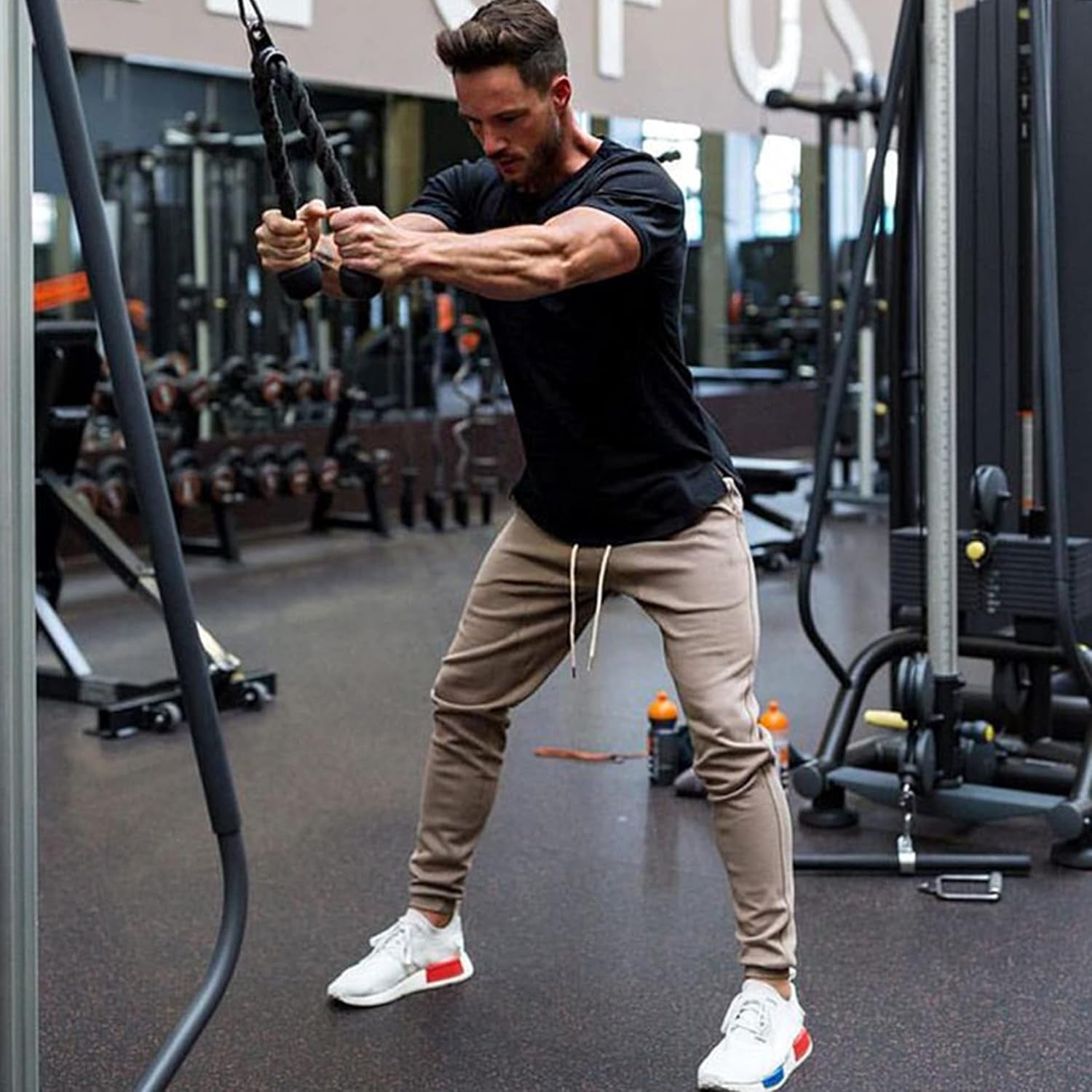 Men'S 3 Pack Workout T Shirts Short Sleeve Gym Bodybuilding Muscle Shirt Base Layer Fitness Tee Tops - elev8life
