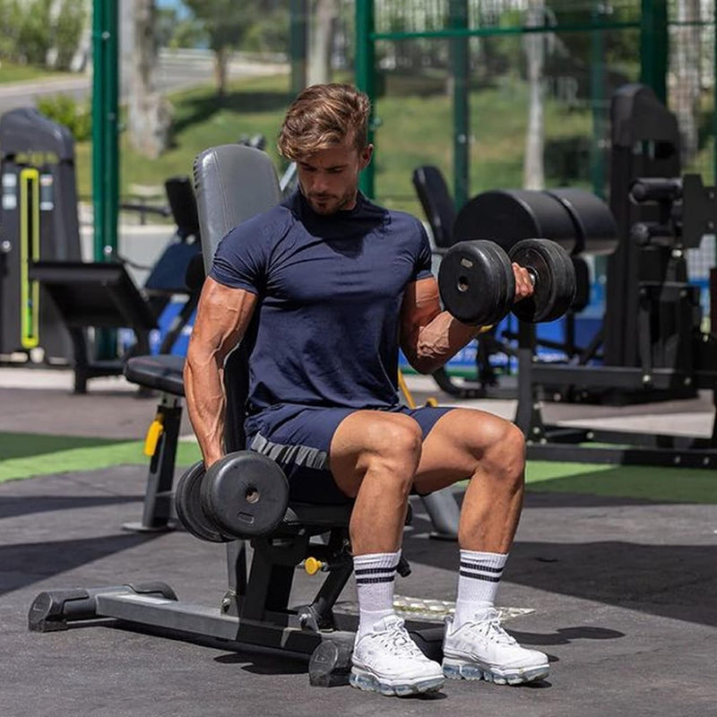 Men'S 3 Pack Workout T Shirts Short Sleeve Gym Bodybuilding Muscle Shirt Base Layer Fitness Tee Tops - elev8life