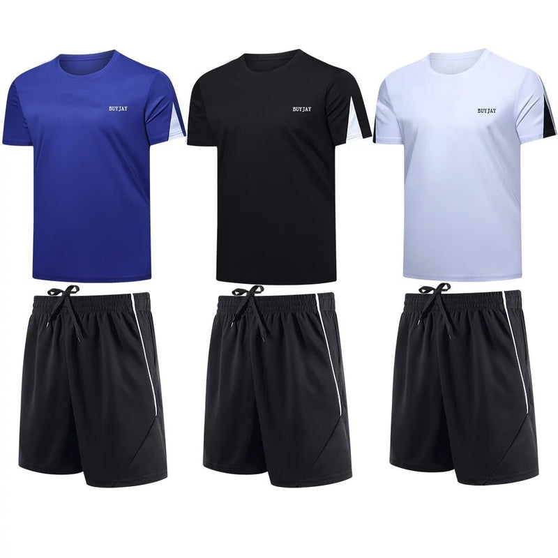 Men’s Gym Clothes Set – 3 - Pack Activewear - elev8life
