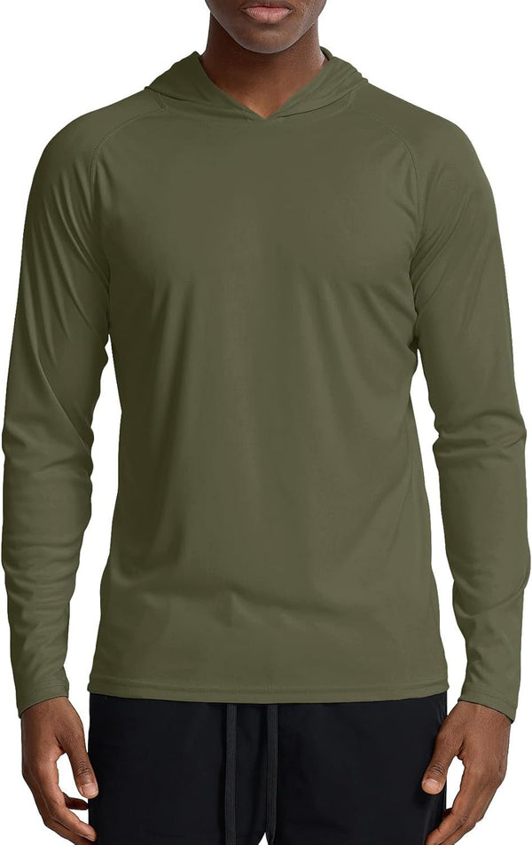 Men'S Lightweight Pullover Hoodie - Hooded Long Sleeve Workout Shirts - elev8life