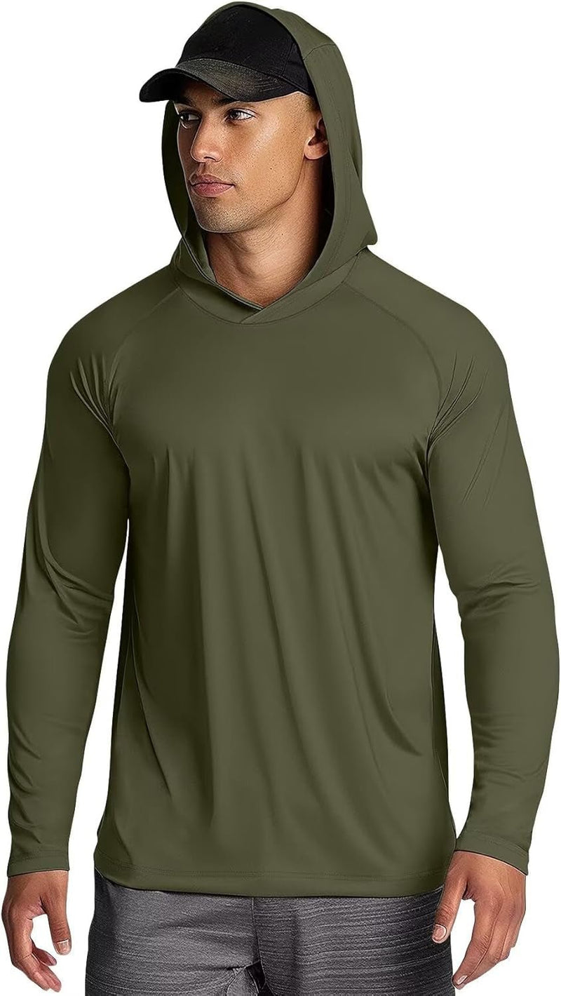 Men'S Lightweight Pullover Hoodie - Hooded Long Sleeve Workout Shirts - elev8life