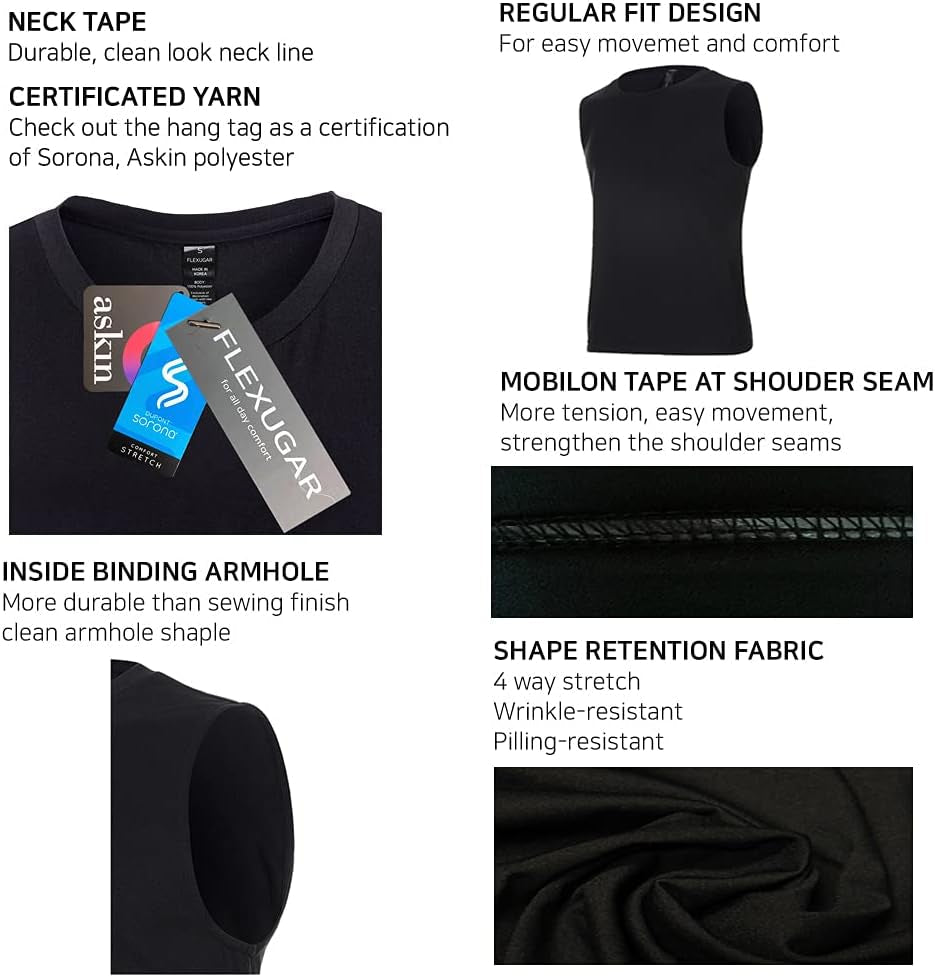 Men'S Premium Tank Top - Muscle Tank Gym Shirt Beach Tank Soft Cool Wicking Quick Dry UPF 50+ - elev8life