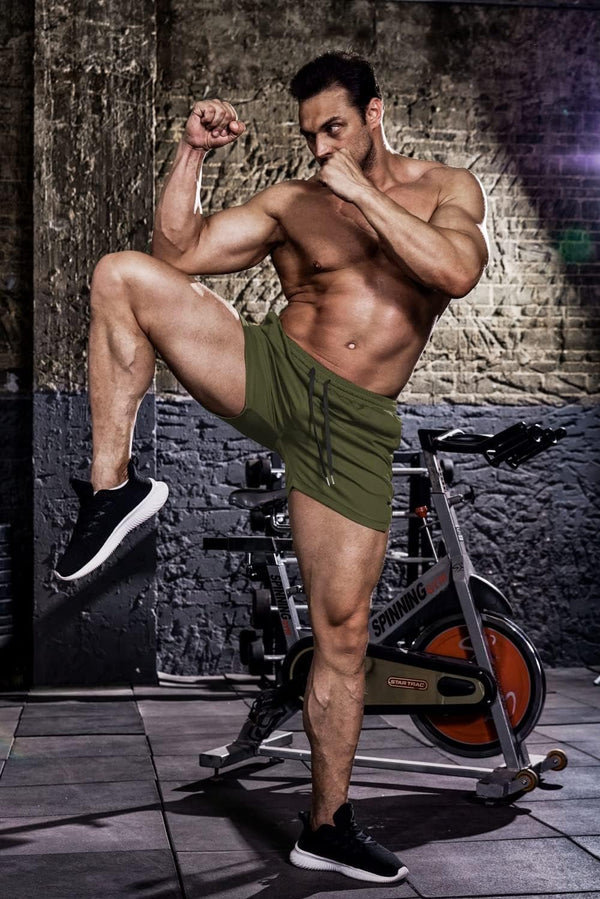 Men’s Quick Dry Workout Shorts – 2 - Pack Athletic Fit - elev8life