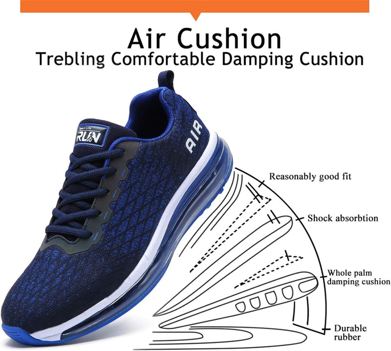 Men’s Running Shoes – Athletic Tennis Sneakers with Air Cushion Sole - elev8life