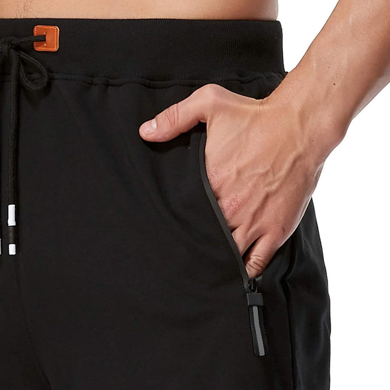 Men'S Shorts Casual Elastic Waist Drawstring Summer Shorts with Zipper Pocket - elev8life