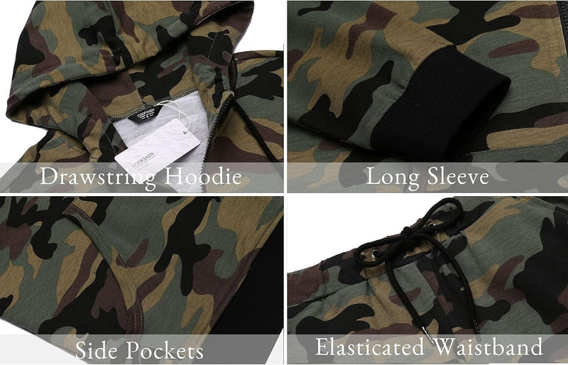 Men’s Sweatsuit 2 Piece Tracksuit – Full Zip Hoodie & Sweatpants - elev8life