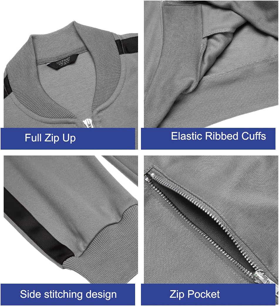 Men’s Tracksuit 2 Piece Set – Full Zip Athletic Jogging Suit - elev8life