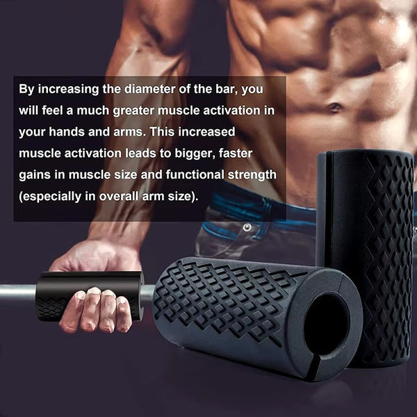 Pair Barbell Dumbbell Booster Grip Portable Fitness Equipment Fitness Equipment Accessories Avoid Injury Increase Friction - elev8life