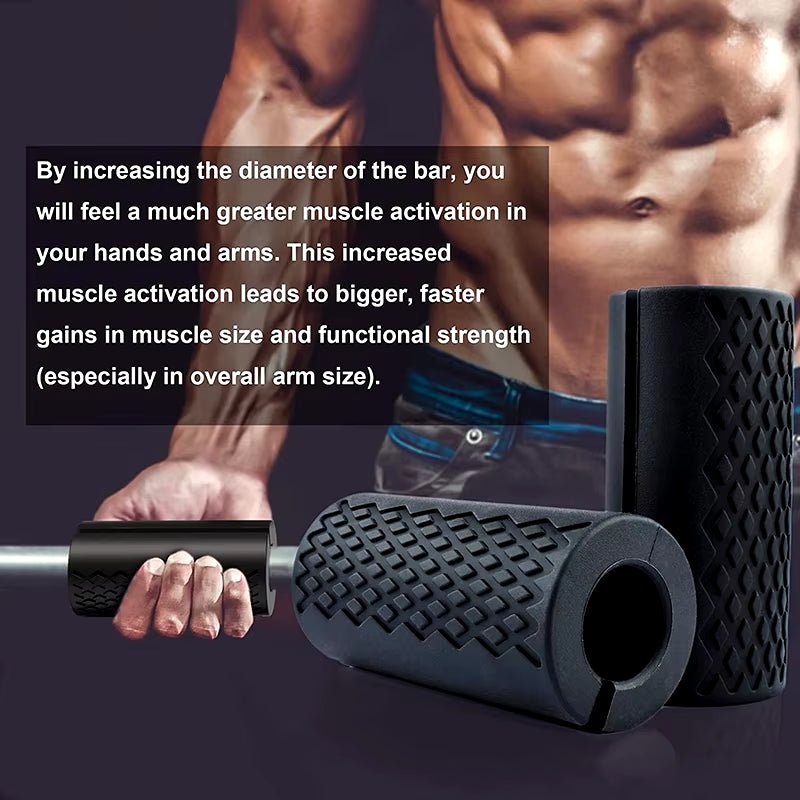 Pair Barbell Dumbbell Booster Grip Portable Fitness Equipment Fitness Equipment Accessories Avoid Injury Increase Friction - elev8life