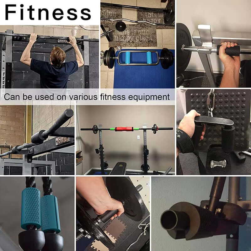 Pair Barbell Dumbbell Booster Grip Portable Fitness Equipment Fitness Equipment Accessories Avoid Injury Increase Friction - elev8life