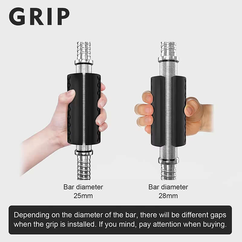 Pair Barbell Dumbbell Booster Grip Portable Fitness Equipment Fitness Equipment Accessories Avoid Injury Increase Friction - elev8life