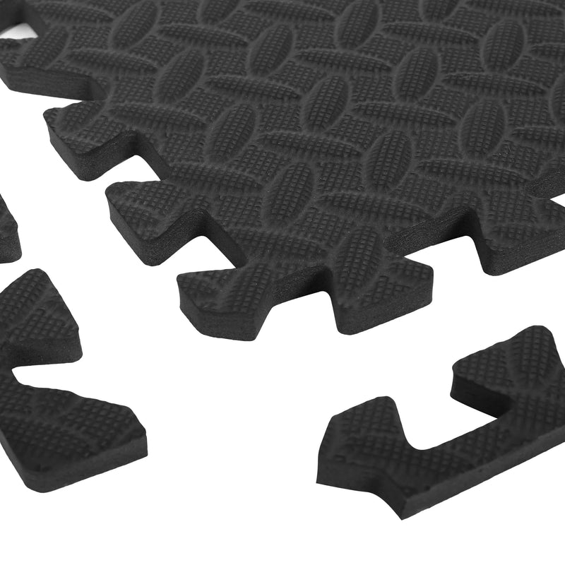 Puzzle Exercise Mats 12/24 - Pack EVA Foam Interlocking Workout Mat EVA Foam Interlocking Tiles for Protective, Exercise Equipment Mat for Gyms, Yoga, Outdoor Workouts, Kids - elev8life