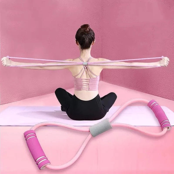 Resistance Bands with Foam Sport at Home Yoga Fitness Accessories Rubber Pull Rope Training and Exercise Gym Equipment for Women - elev8life