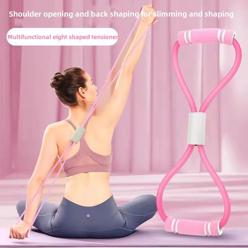 Resistance Bands with Foam Sport at Home Yoga Fitness Accessories Rubber Pull Rope Training and Exercise Gym Equipment for Women - elev8life