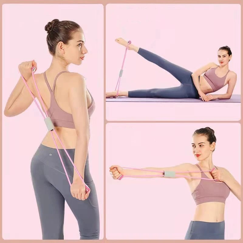 Resistance Bands with Foam Sport at Home Yoga Fitness Accessories Rubber Pull Rope Training and Exercise Gym Equipment for Women - elev8life