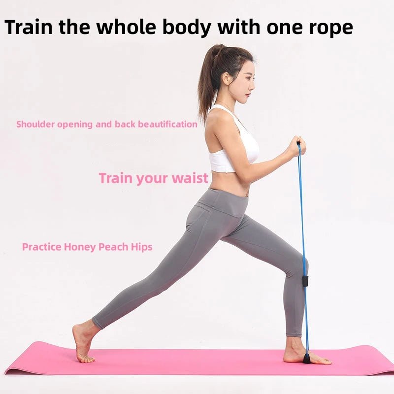 Resistance Bands with Foam Sport at Home Yoga Fitness Accessories Rubber Pull Rope Training and Exercise Gym Equipment for Women - elev8life