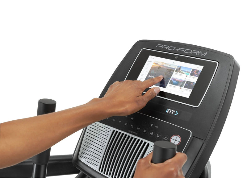 Trainer H7; Ifit - Enabled Elliptical with 7” Touchscreen and Built - In Fan - elev8life