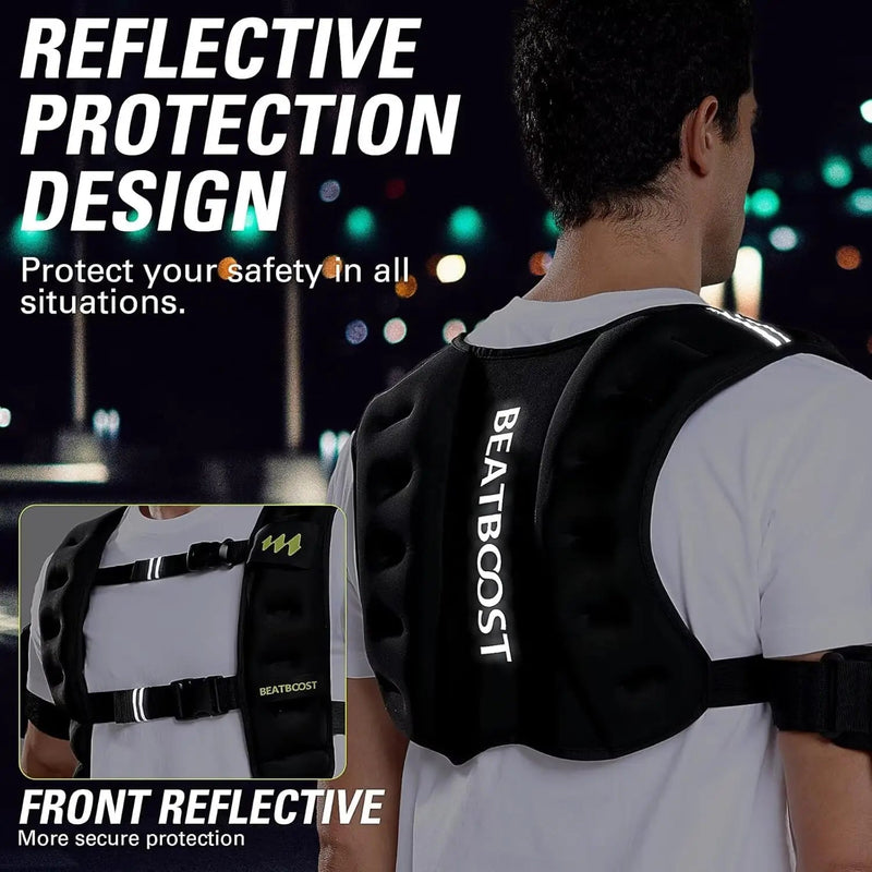 Weighted Vest for Men & Women – Adjustable Strength Training Vest (10–40 lbs) - elev8life