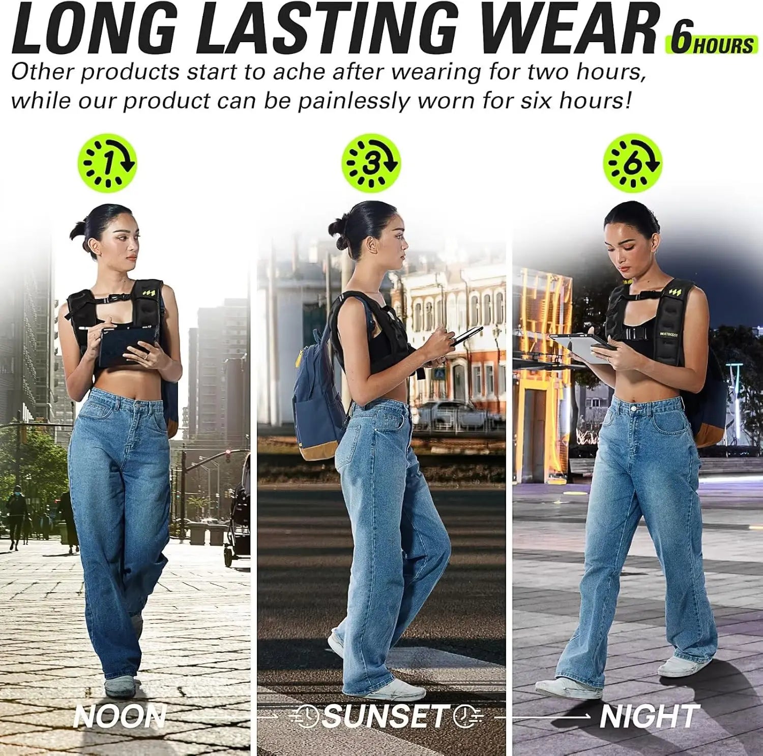 Weighted Vest for Men & Women – Adjustable Strength Training Vest (10–40 lbs) - elev8life