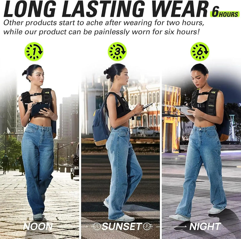 Weighted Vest for Men & Women – Adjustable Strength Training Vest (10–40 lbs) - elev8life