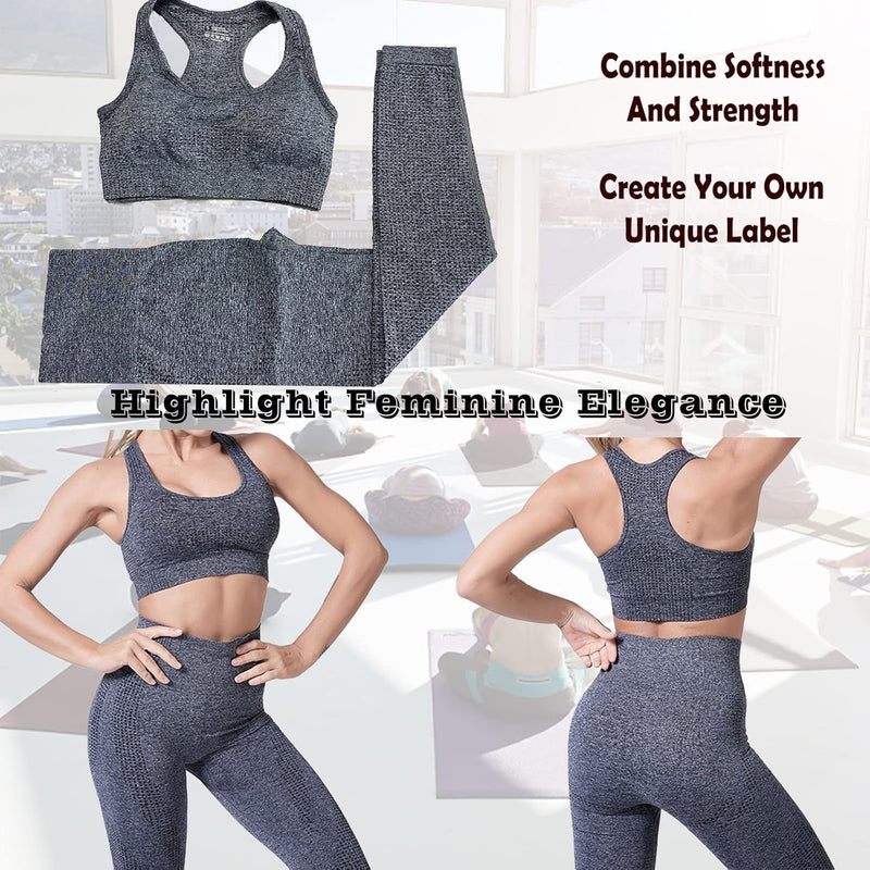 Women’s 2 Piece Workout Set – High Waist Leggings & Tank Top - elev8life