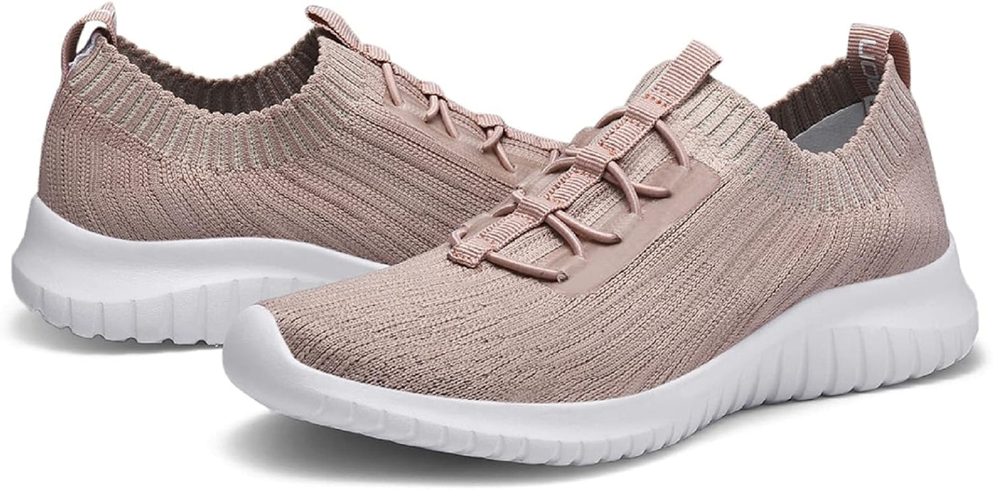 Women’s Comfort Slip - On Walking Sneakers – Lightweight Tennis Style - elev8life