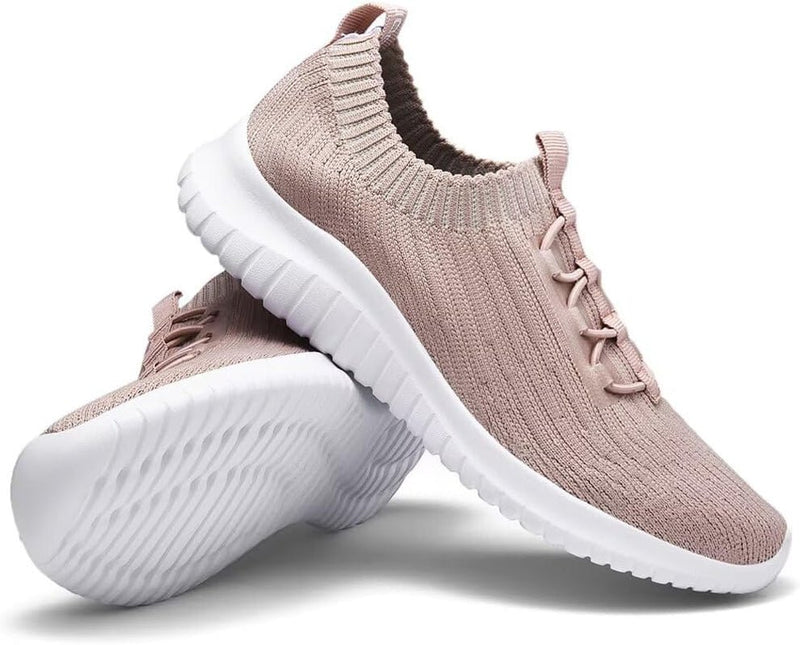 Women’s Comfort Slip - On Walking Sneakers – Lightweight Tennis Style - elev8life