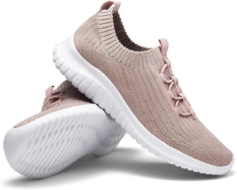 Women’s Comfort Slip - On Walking Sneakers – Lightweight Tennis Style - elev8life