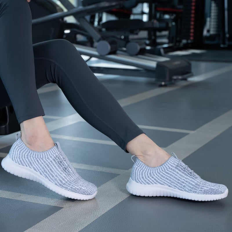Women’s Comfortable Walking Shoes – Slip - On Tennis Sneakers - elev8life