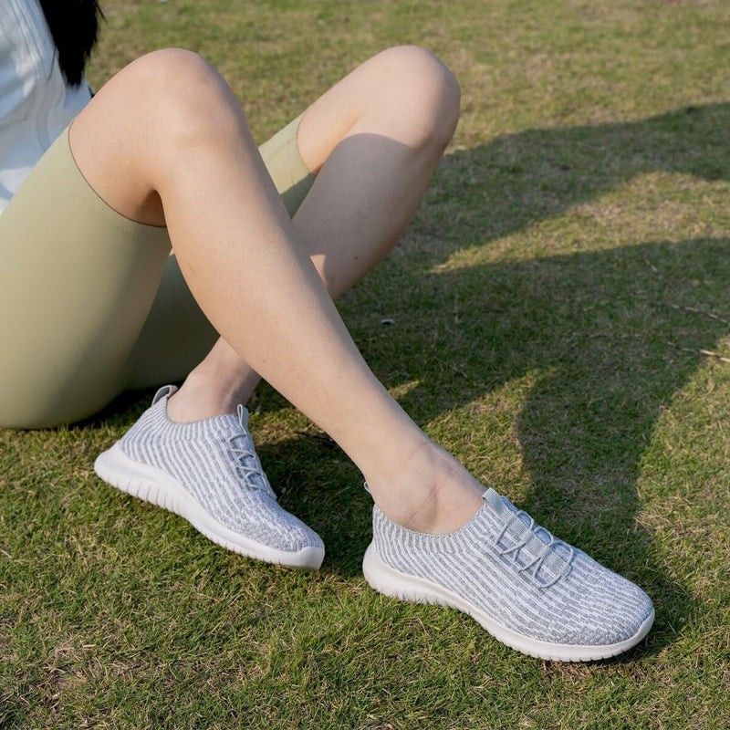 Women’s Comfortable Walking Shoes – Slip - On Tennis Sneakers - elev8life