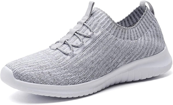 Women’s Comfortable Walking Shoes – Slip - On Tennis Sneakers - elev8life