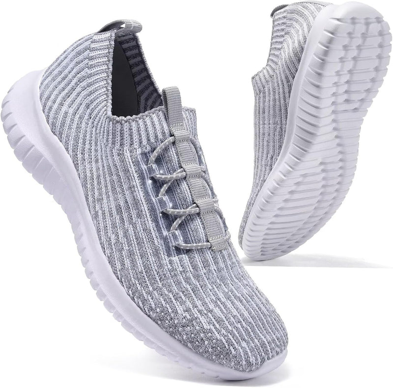 Women’s Comfortable Walking Shoes – Slip - On Tennis Sneakers - elev8life