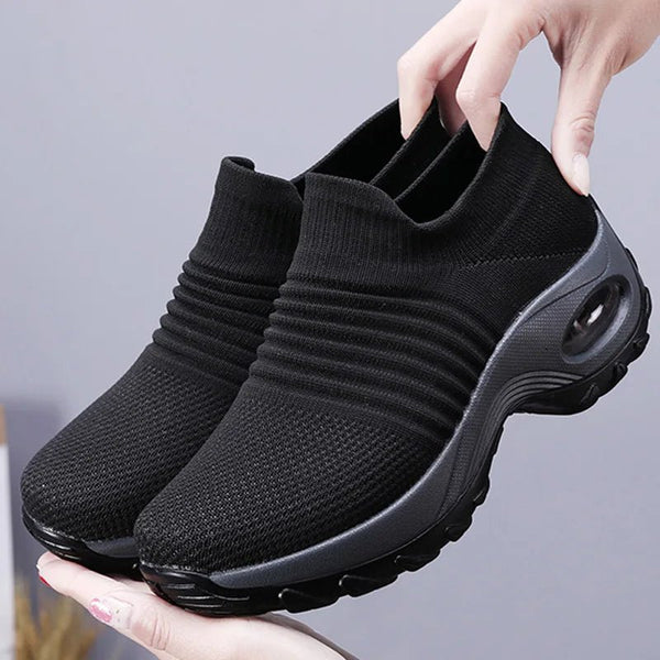 Women’s Fashion Sneakers – Breathable Mesh Platform Walking Shoes - elev8life