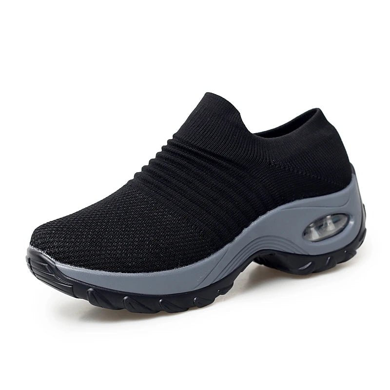 Women’s Fashion Sneakers – Breathable Mesh Platform Walking Shoes - elev8life