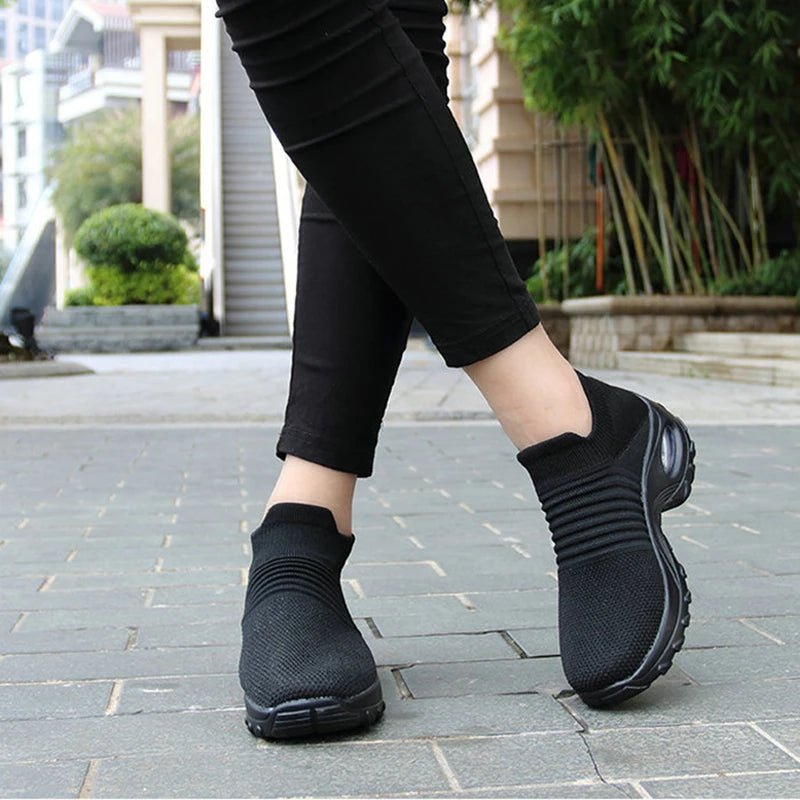 Women’s Fashion Sneakers – Breathable Mesh Platform Walking Shoes - elev8life