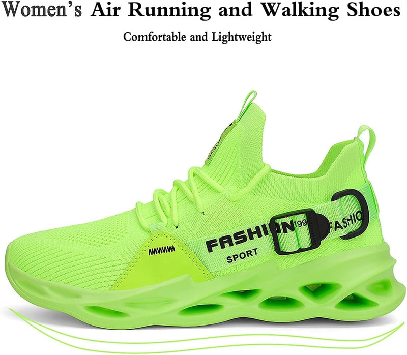 Women’s Green Walking Shoes – Lightweight Slip - On Sneakers - elev8life