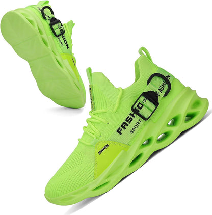 Women’s Green Walking Shoes – Lightweight Slip - On Sneakers - elev8life