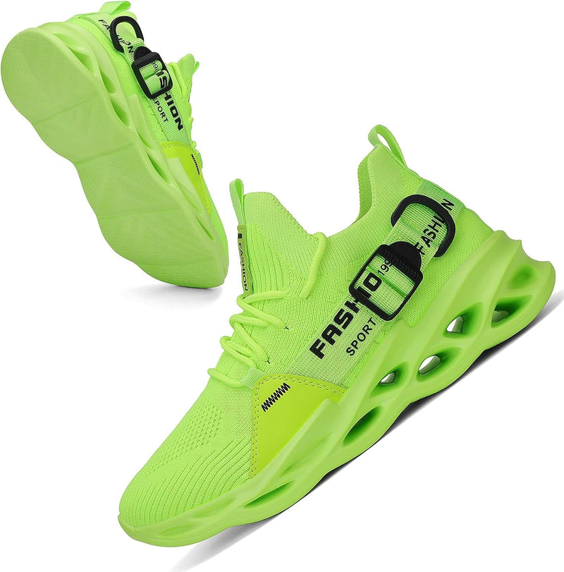 Women’s Green Walking Shoes – Lightweight Slip - On Sneakers - elev8life