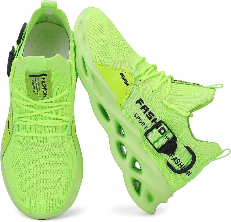 Women’s Green Walking Shoes – Lightweight Slip - On Sneakers - elev8life