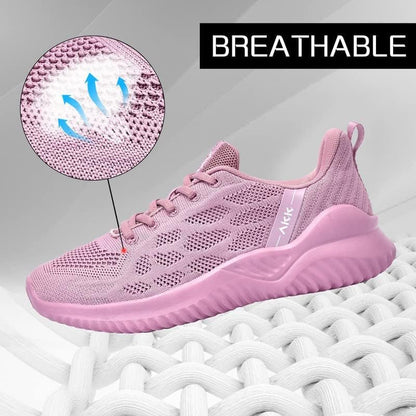 Women’s Tennis Shoes – Memory Foam Running Sneakers Mauve - elev8life